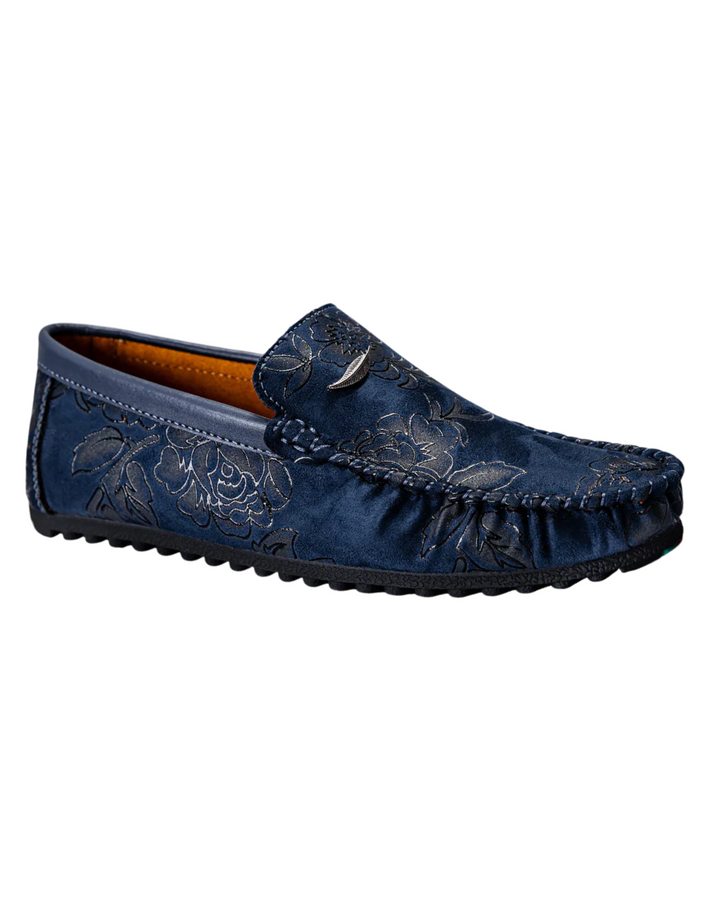 Olivia Sydney - Floral Leather Loafers