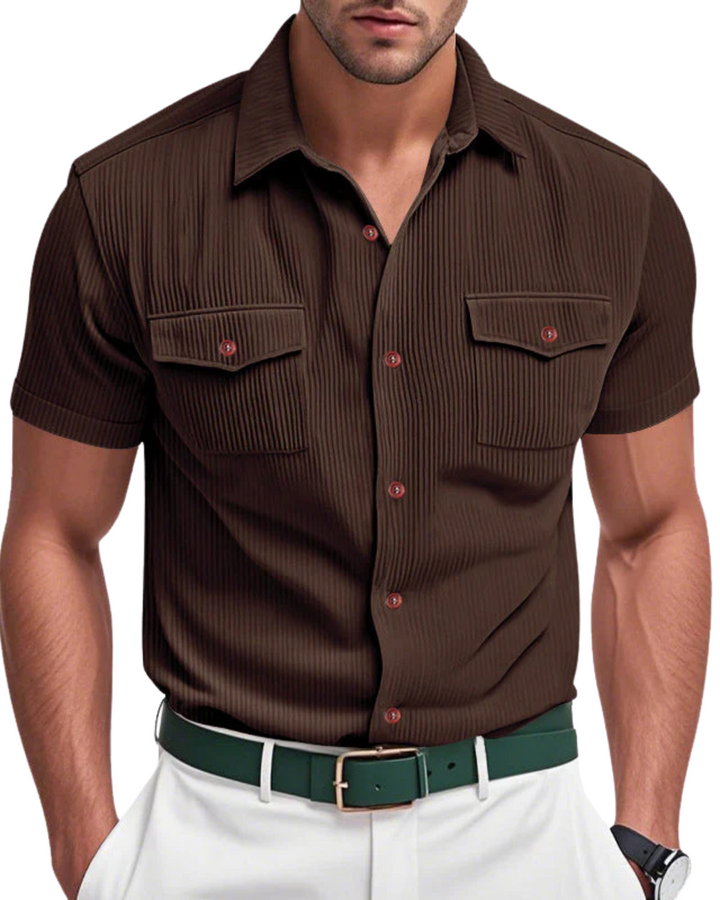 Olivia Sydney - Elegant Corduroy Shirt for Men