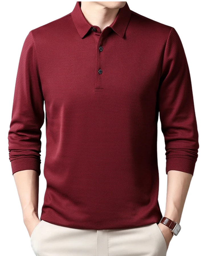 Olivia Sydney - Elegant Long Sleeve Polo Shirt
