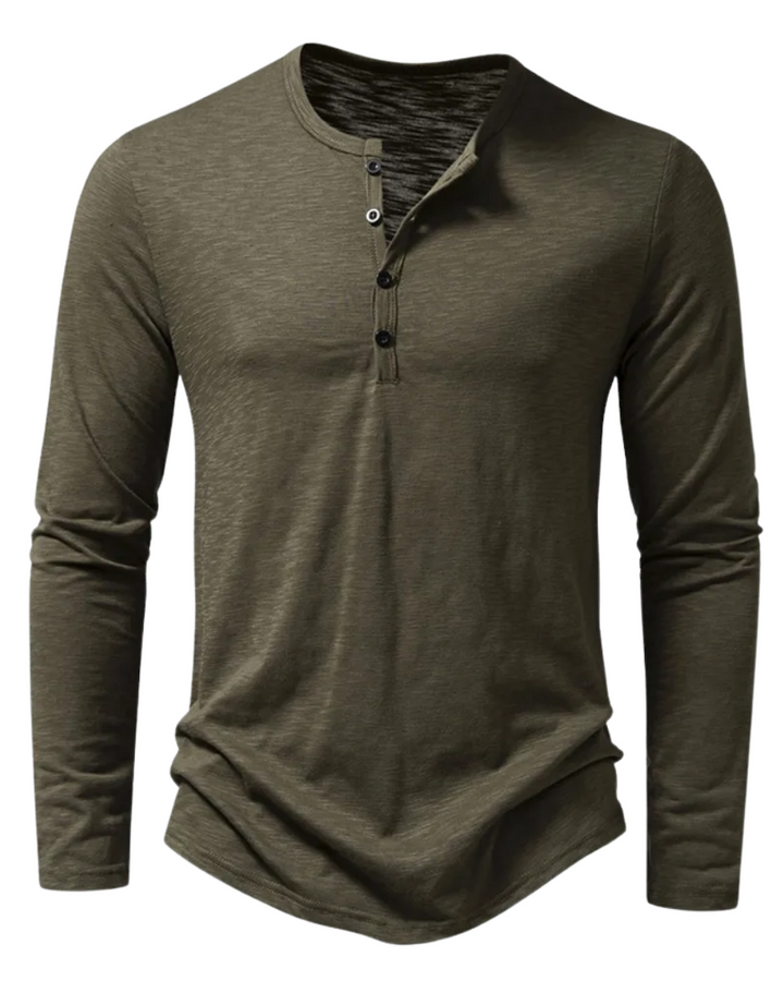 Olivia Sydney - Long Sleeve Cotton Polo Shirt