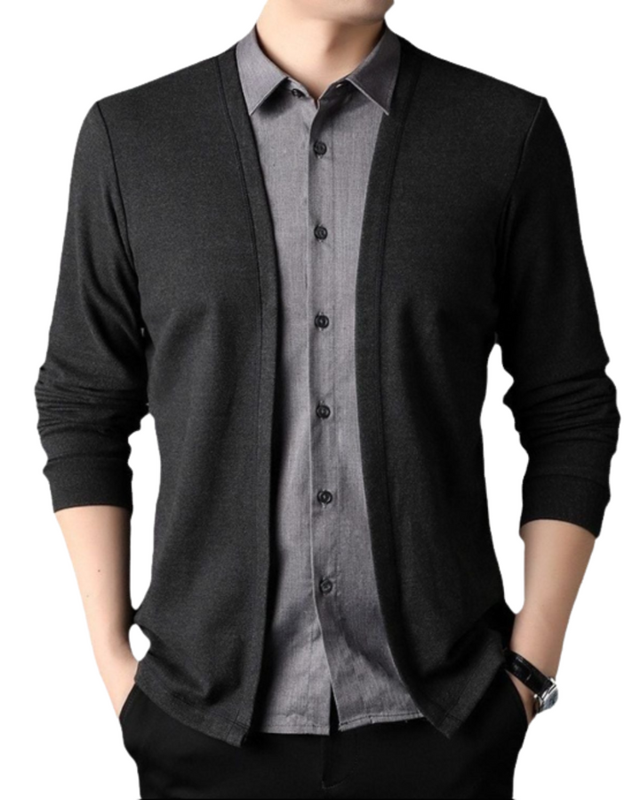 Olivia Sydney - 2-in-1 Shirt and Knit Jacket