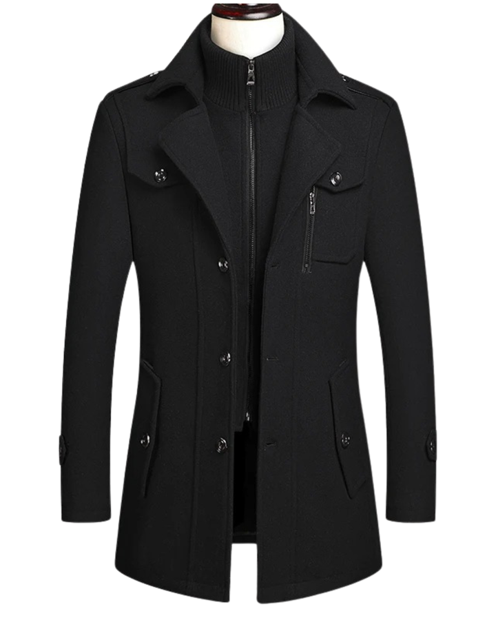 Olivia Sydney - Double Collar Wool Coat