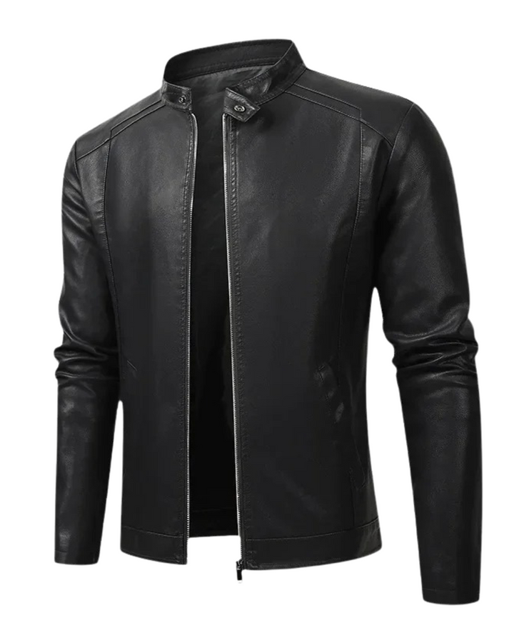Olivia Sydney - Elegant Leather Motorcycle Jacket for Men