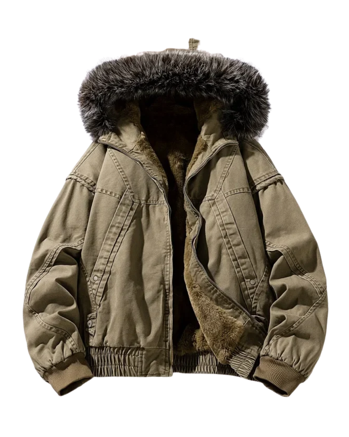 Olivia Sydney - Elegant Cargo Coat with Fleece Lining
