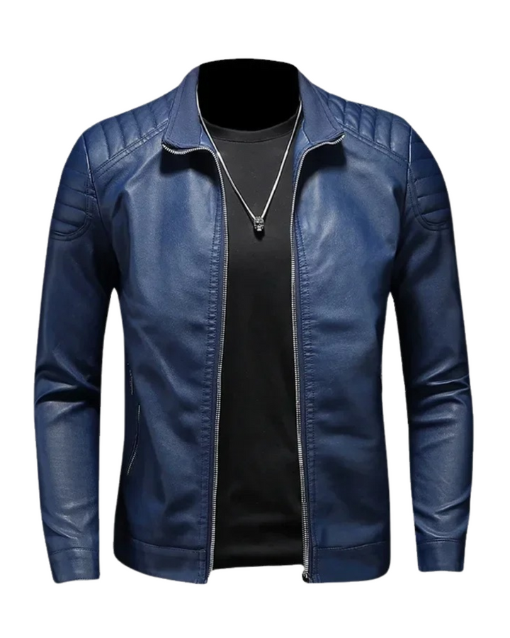 Olivia Sydney - High Collar Leather Jacket