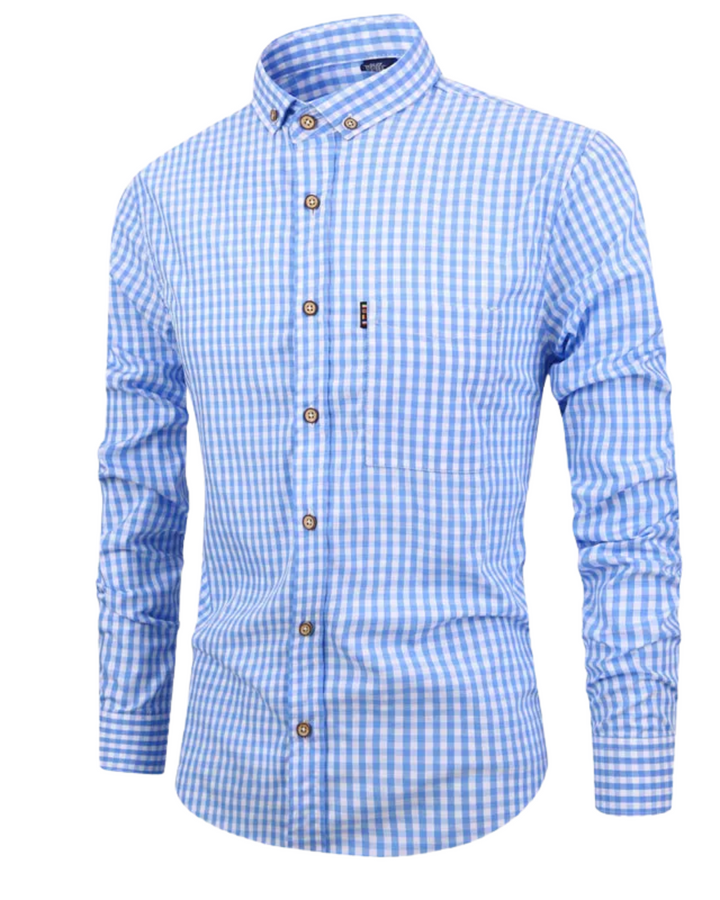 Olivia Sydney - Elegant Plaid Cotton Shirt