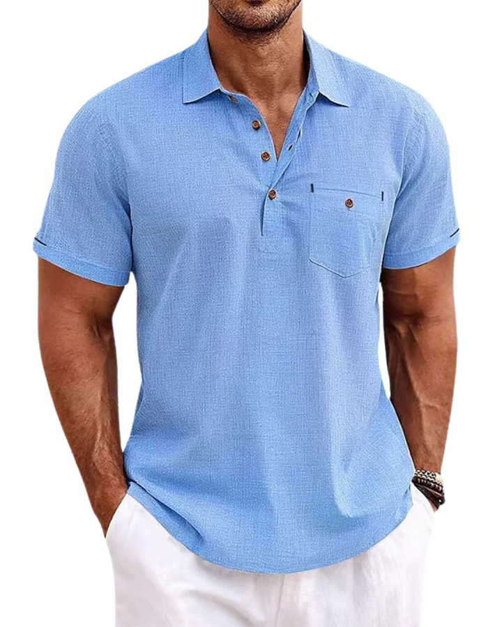 Olivia Sydney - Linen Polo Shirt