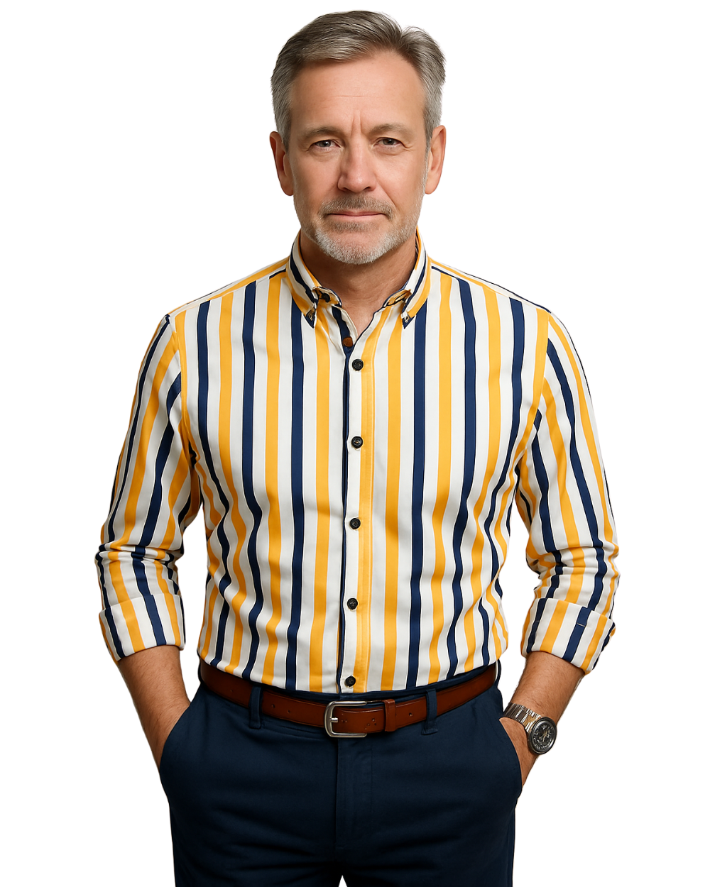 Olivia Sydney - Casual Striped Men's Shirt