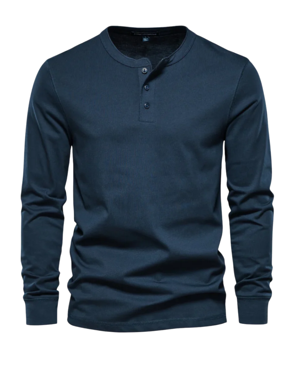 Olivia Sydney - Elegant Long Sleeve Cotton Henley Shirt