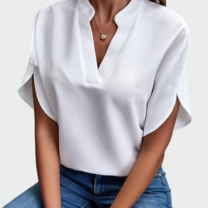 Olivia Sydney - Draped Print Shirt
