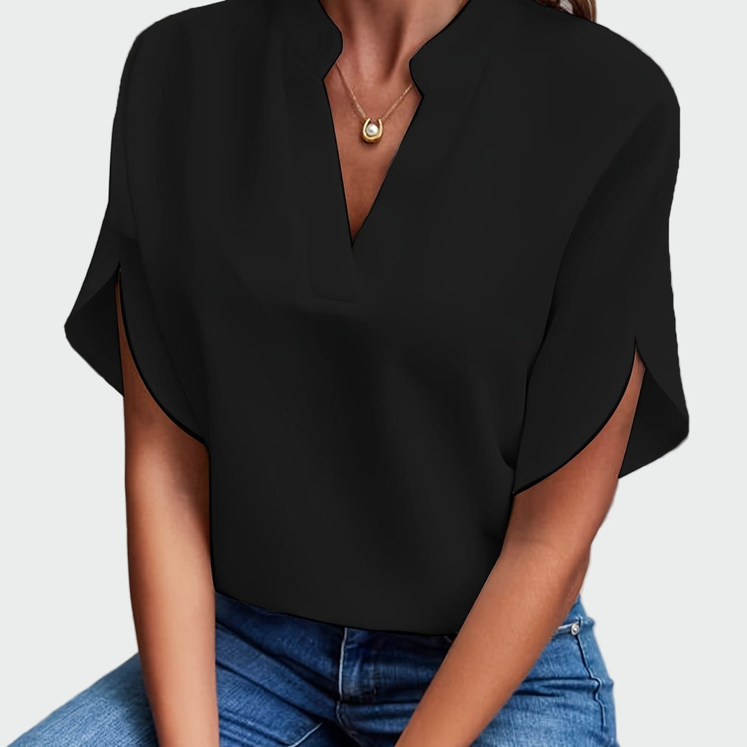 Olivia Sydney - Draped Print Shirt