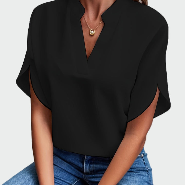 Olivia Sydney - Draped Print Shirt