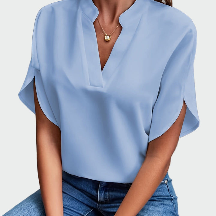 Olivia Sydney - Draped Print Shirt