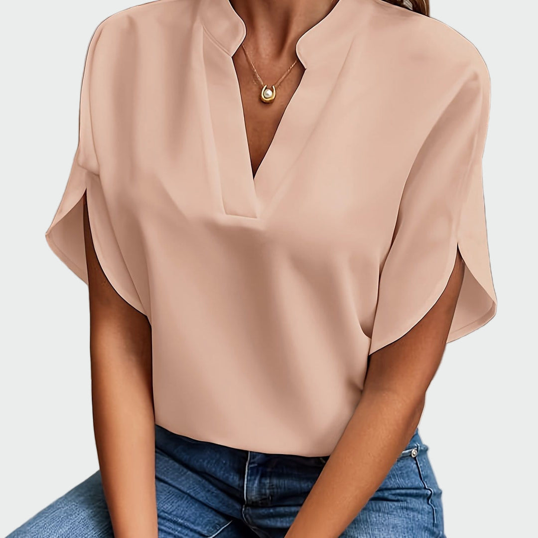 Olivia Sydney - Draped Print Shirt