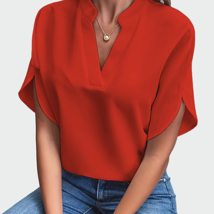 Olivia Sydney - Draped Print Shirt