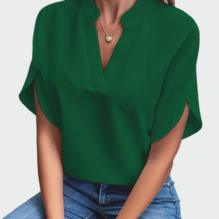 Olivia Sydney - Draped Print Shirt