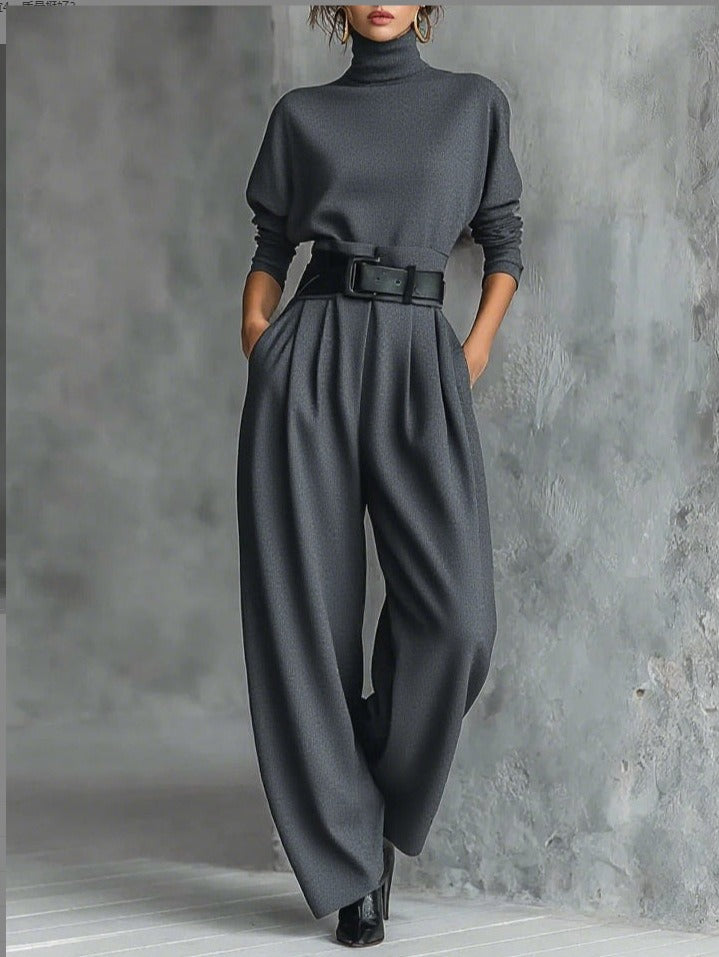 Olivia Sydney - High Neck Set & Straight Pants