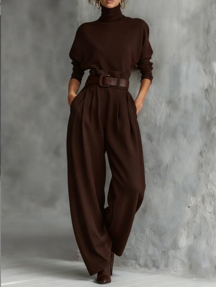 Olivia Sydney - High Neck Set & Straight Pants