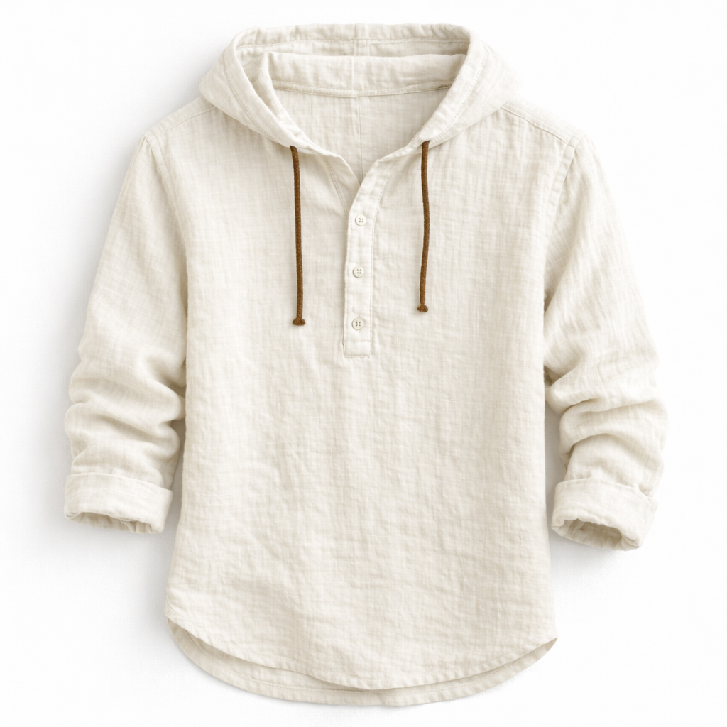 Olivia Sydney - Hooded Linen Shirt