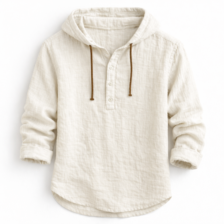 Olivia Sydney - Hooded Linen Shirt
