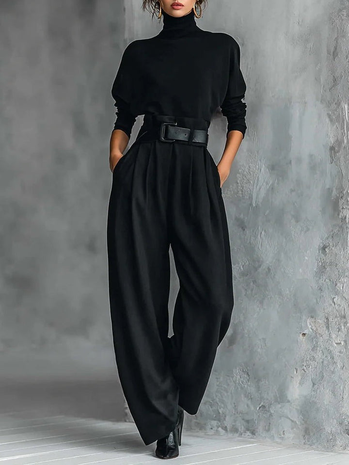 Olivia Sydney - High Neck Set & Straight Pants