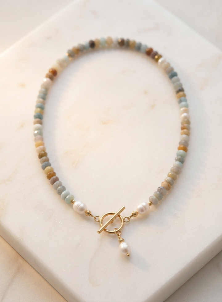Olivia Sydney - Pearl and Nature Colors Necklace