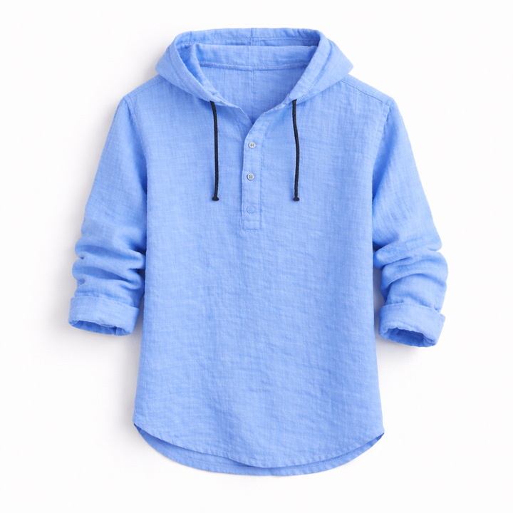 Olivia Sydney - Hooded Linen Shirt