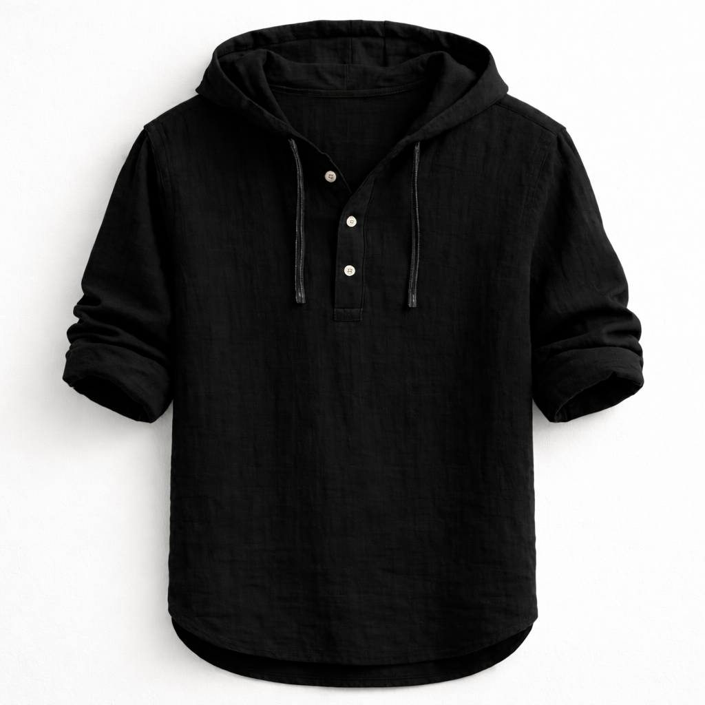 Olivia Sydney - Hooded Linen Shirt