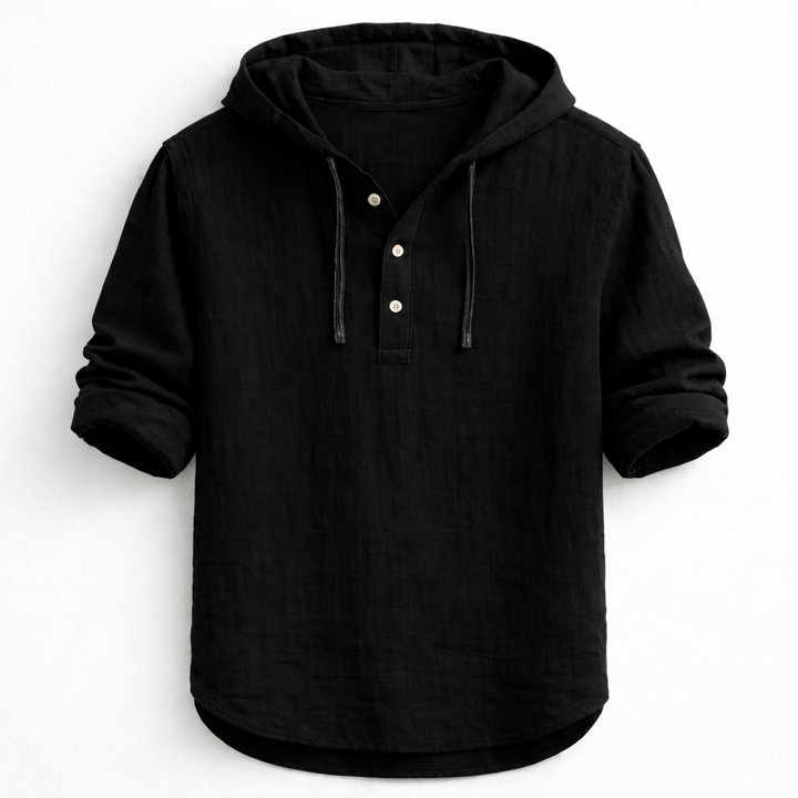 Olivia Sydney - Hooded Linen Shirt