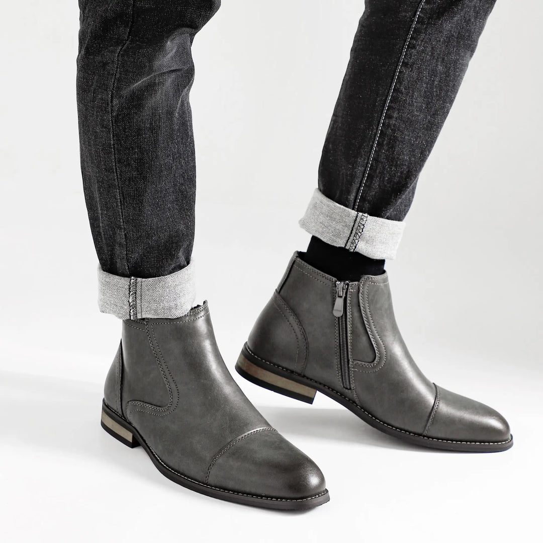 Olivia Sydney - Leather Chelsea Boots
