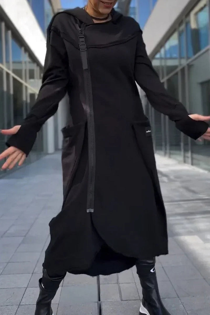 Olivia Sydney - Long Zippered Hoodie Made from Light and Breathable Fabrics