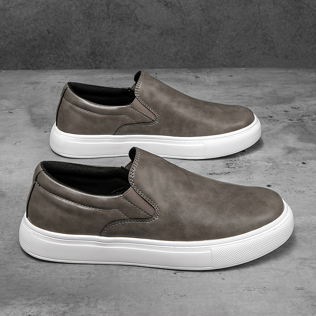 Olivia Sydney - Casual Leather Slip-Ons