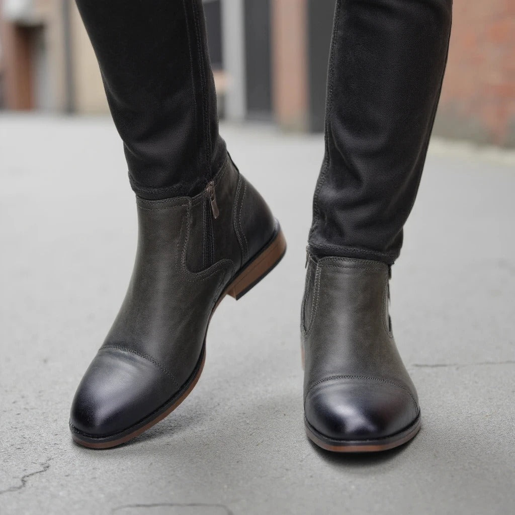 Olivia Sydney - Leather Chelsea Boots