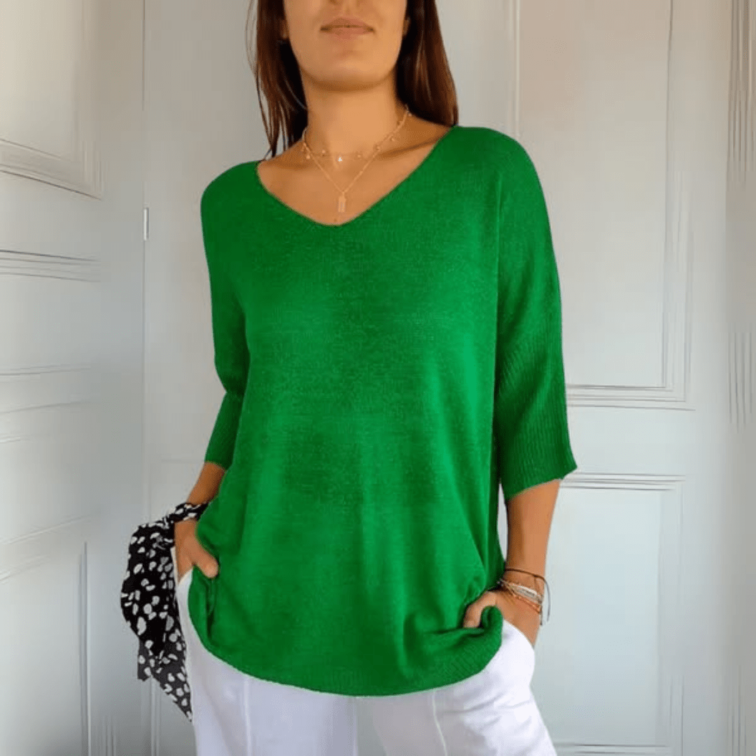 Olivia Sydney - V-Neck Knit Top