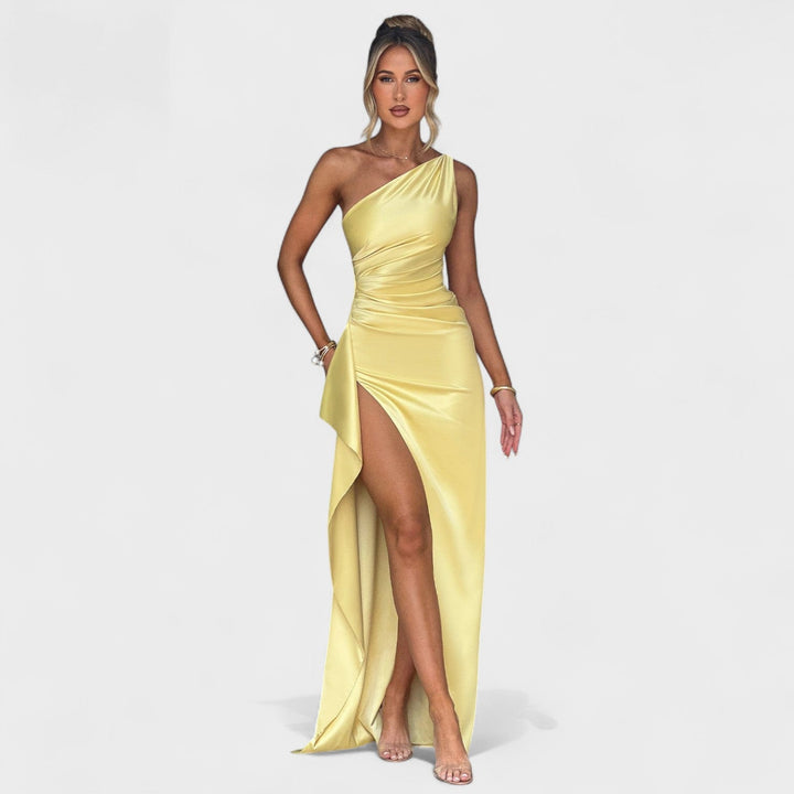 Olivia Sydney - Asymmetrical Satin Dress