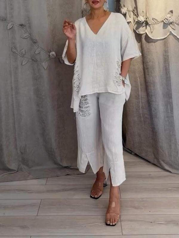 Olivia Sydney - Two-piece summer set with effortless elegance and fluid comfort for sunny days