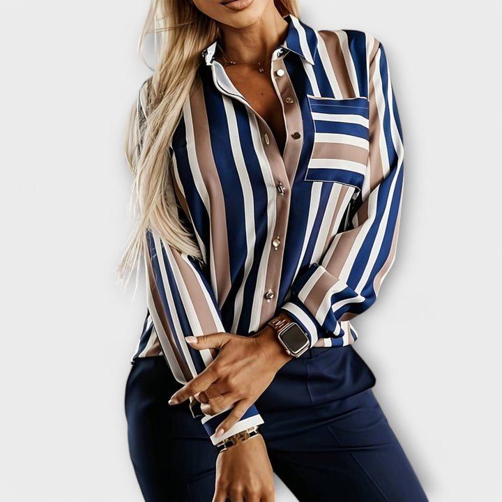 Olivia Sydney - Casual Striped Blouse