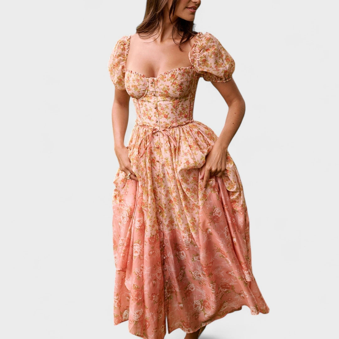 Olivia Sydney - Coral Floral Dress