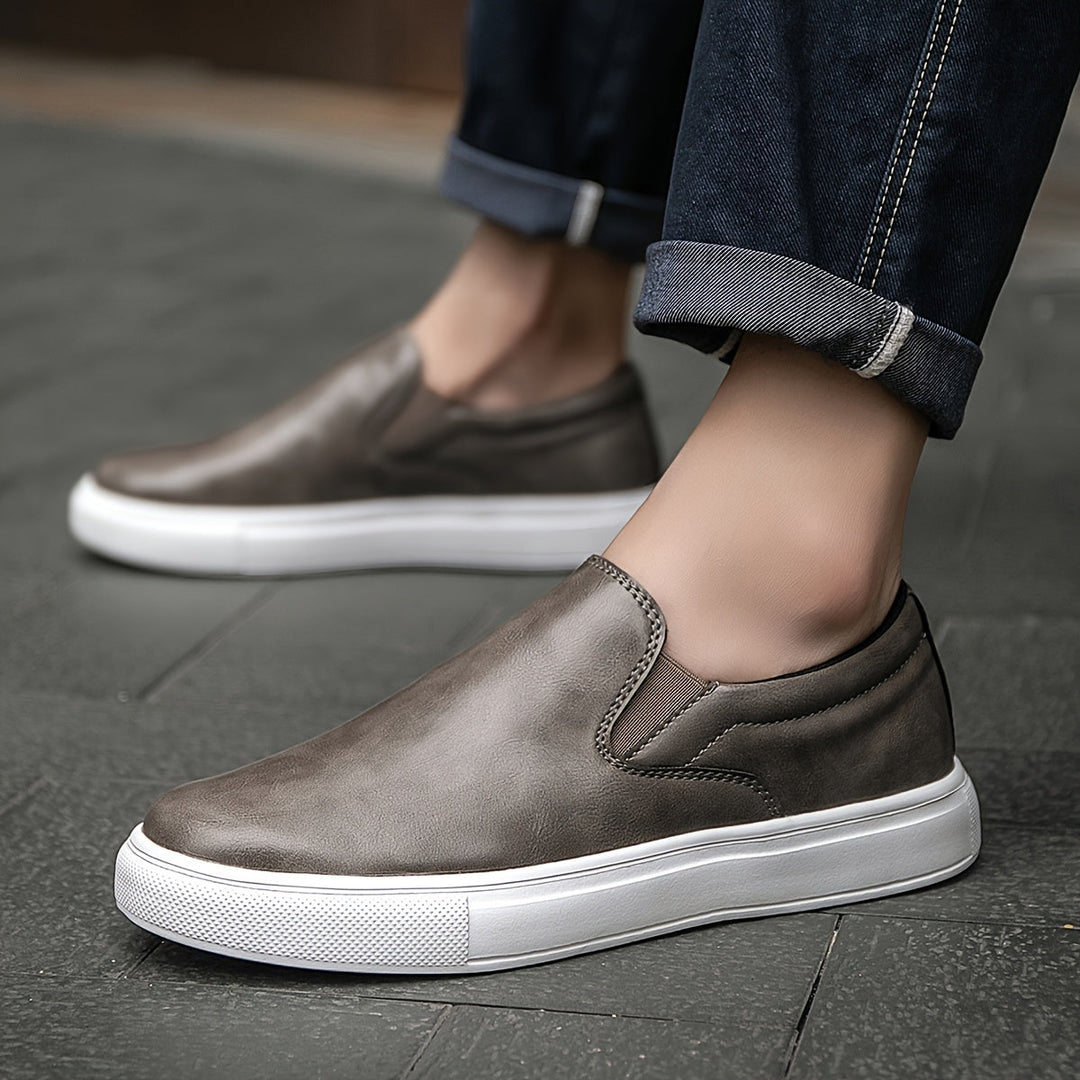 Olivia Sydney - Casual Leather Slip-Ons