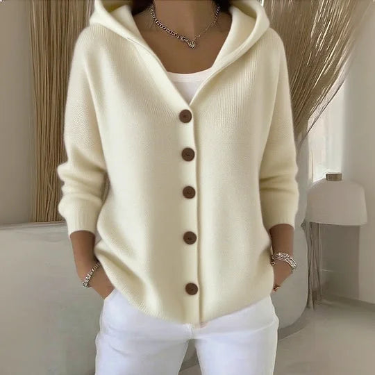 Olivia Sydney - Hooded Vest with Buttons
