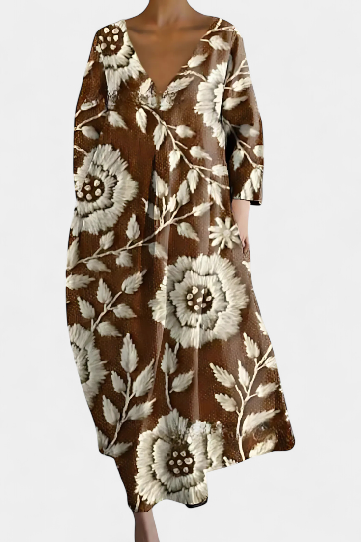 Olivia Sydney - Printed Flowing Dress