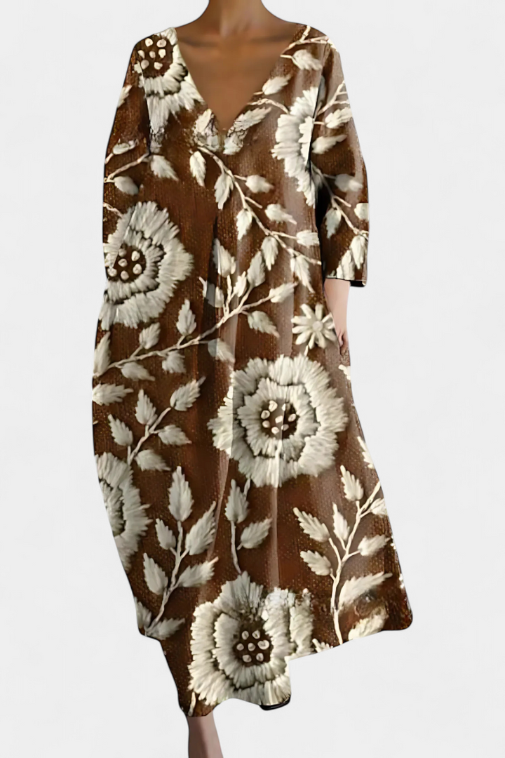 Olivia Sydney - Printed Flowing Dress