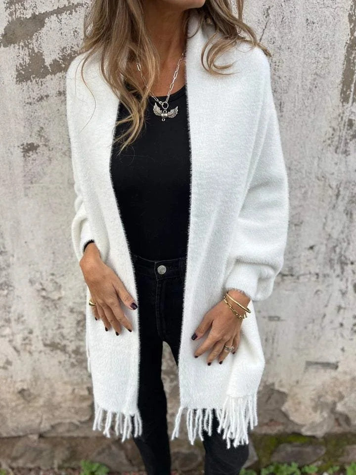 Olivia Sydney - Elegant Fringed Coat