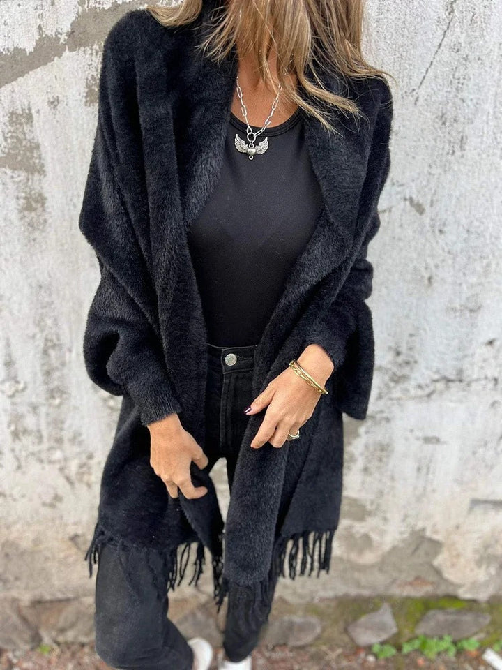 Olivia Sydney - Elegant Fringed Coat