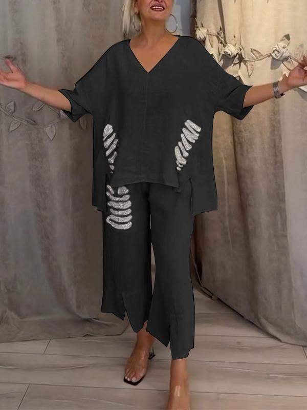 Olivia Sydney - Two-piece summer set with effortless elegance and fluid comfort for sunny days