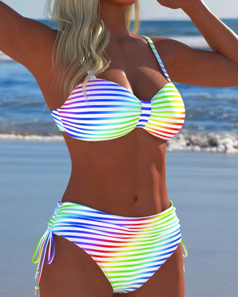 Olivia Sydney - Striped Summer Bikini