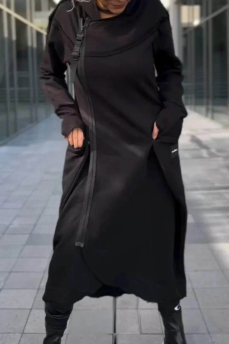 Olivia Sydney - Long Zippered Hoodie Made from Light and Breathable Fabrics