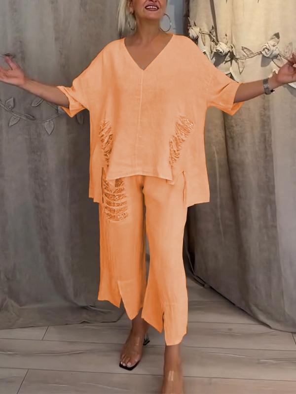 Olivia Sydney - Two-piece summer set with effortless elegance and fluid comfort for sunny days