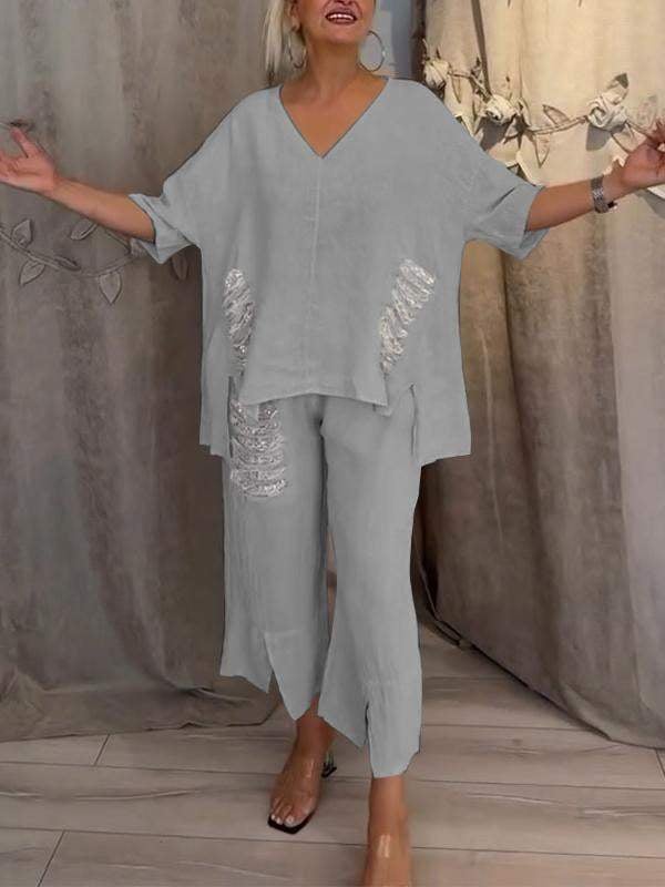 Olivia Sydney - Two-piece summer set with effortless elegance and fluid comfort for sunny days