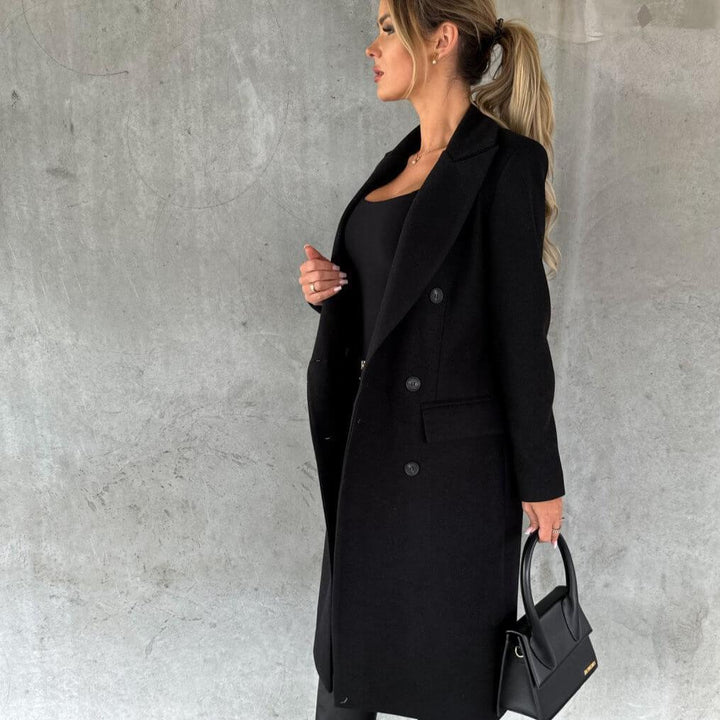 Olivia Sydney - Long Coat with Double Buttons